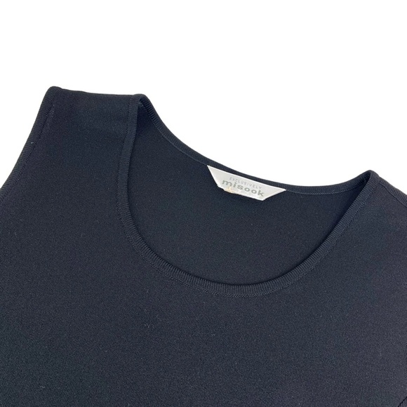 Misook Black Sleeveless Dress with Flounce Hem - Picture 3 of 6